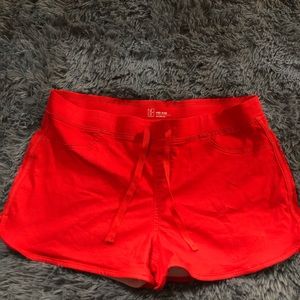 Red Stretchy Shorts